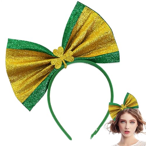 Yiohejy Kleeblatt-Haarband,St.Patrick's Day Stirnband - Grünes Kleeblatt-Haarband - Irisches Karnevalskostüm-Zubehör mit Melone für Damen und Mädchen Yiohejy Kleeblatt-Haarband,St.Patrick's Day Stirnband - Grünes Kleeblatt-Haarband - Irisches Karnevalskostüm-Zubehör mit Melone für Damen und Mädchen von Yiohejy