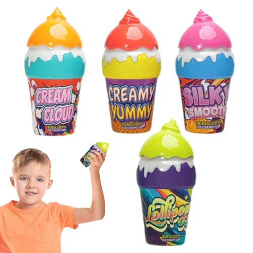 Yiohejy Kleinkind Seifenblasen,Eiscreme Seifenblasenlösung Flaschen 4 Stück | Unterwegs Spielzeug Für Kleinkinder Mit Auslaufsicherung, Lernspielzeug Für Sommer Garten Yiohejy Kleinkind Seifenblasen,Eiscreme Seifenblasenlösung Flaschen 4 Stück | Unterwegs Spielzeug Für Kleinkinder Mit Auslaufsicherung, Lernspielzeug Für Sommer Garten von Yiohejy