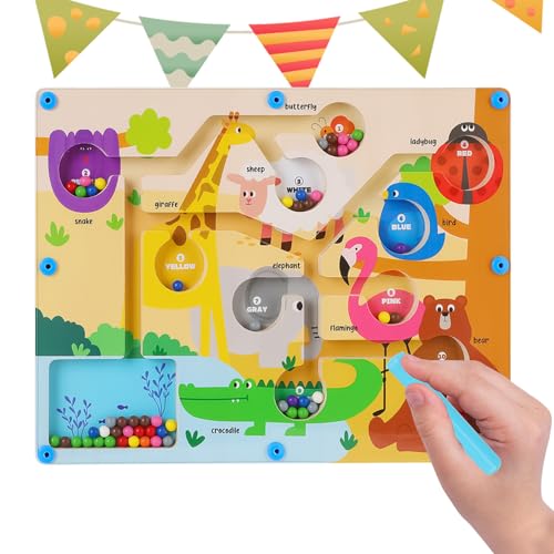 Yiohejy Magnetisches Labyrinth Brett - Magnetisches Puzzlespiel Für Kinder | STEM Lernspielzeug Zuordnungsaktivität Spielerisches Lernen Für Zuhause Und Unterwegs Yiohejy Magnetisches Labyrinth Brett - Magnetisches Puzzlespiel Für Kinder | STEM Lernspielzeug Zuordnungsaktivität Spielerisches Lernen Für Zuhause Und Unterwegs von Yiohejy