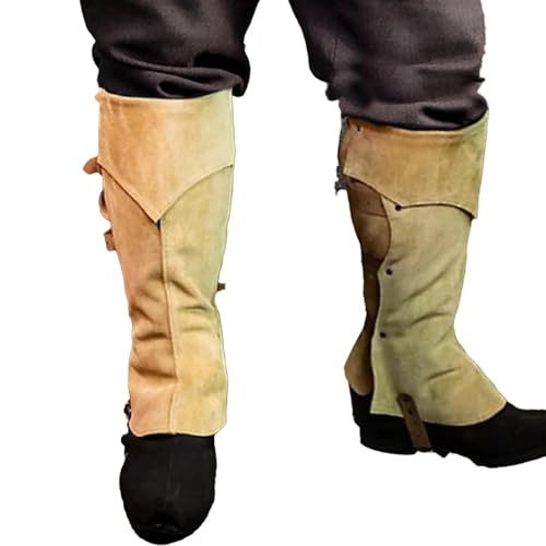 Yiohejy Piraten Stiefelüberzüge | Verstellbare Piratenstiefel Abdeckung | Halloween Zubehör für Party Festival Cosplay Bühnenauftritt Renaissance Schule Foto von Yiohejy