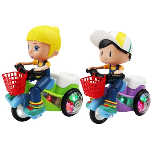 Yiohejy Spielzeugautos für Kinder | Elektro-Dreirad Spielzeug | Coole und 360° Drehung Musikspiel für zu Hause Reisen Vorschulkinder Yiohejy Spielzeugautos für Kinder | Elektro-Dreirad Spielzeug | Coole und 360° Drehung Musikspiel für zu Hause Reisen Vorschulkinder von Yiohejy