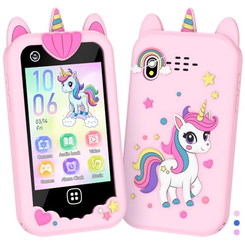 Kinder-Smartphone für Mädchen und Jungen – Kinder-Handyspielzeug im Alter von 3–10 Jahren mit Touchscreen, Dual-Kamera, Musik-Player, 17 Spiele, Kleinkind, Lerntelefon, Geburtstagsgeschenke für 3, 4, Kinder-Smartphone für Mädchen und Jungen – Kinder-Handyspielzeug im Alter von 3–10 Jahren mit Touchscreen, Dual-Kamera, Musik-Player, 17 Spiele, Kleinkind, Lerntelefon, Geburtstagsgeschenke für 3, 4, von Yiphun