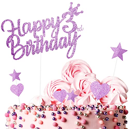 Yiran 7Stück Happy 3rd Birthday Cake Topper Kuchendeko Dekoration. Doppelseitig Geburtstag Mädchen Rosa Tortendeko 3 Geburtstag Mit Herz Stern Glitter Cake Topper für 4 Geburtsta Yiran 7Stück Happy 3rd Birthday Cake Topper Kuchendeko Dekoration. Doppelseitig Geburtstag Mädchen Rosa Tortendeko 3 Geburtstag Mit Herz Stern Glitter Cake Topper für 4 Geburtsta von Yiran