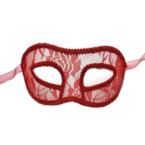 Yisawroy Spitze Maske Mardi Gras Maske Karneval Maskerade Maske Kostüm Party Zubehör Venezianische Maske Dekor Für Frauen Teen Mädchen Spitze Cosplay Maske von Yisawroy