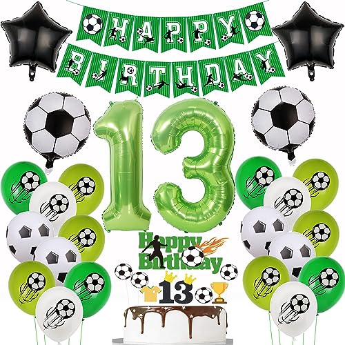 13. Fußball Geburtstag Deko,Fussball Luftballon 13. Geburtstag, Fußball 13 Geburtstag Deko Grün,13 Jahr Luftballons Fußball Deko, Fussball Cake Topper 13 Geburtstag Junge,Ballon 13. Geburtstag 13. Fußball Geburtstag Deko,Fussball Luftballon 13. Geburtstag, Fußball 13 Geburtstag Deko Grün,13 Jahr Luftballons Fußball Deko, Fussball Cake Topper 13 Geburtstag Junge,Ballon 13. Geburtstag von Yishamei