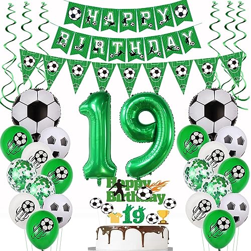 19 Jahr Fußball Geburtstag Deko,Fußball 19 Geburtstag Deko,Fussball Luftballon 19. Geburtstag,19 Ballon Fußball Deko Grün, 19. Fußball Tortendeko,19.Geburtstagsdeko Fußball Torten Topper 19 Jahr Fußball Geburtstag Deko,Fußball 19 Geburtstag Deko,Fussball Luftballon 19. Geburtstag,19 Ballon Fußball Deko Grün, 19. Fußball Tortendeko,19.Geburtstagsdeko Fußball Torten Topper von Yishamei