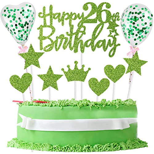 26. Tortendeko Geburtstag Frau, 26 Jahre Mann Frau Kuchendeko 26. Geburtstagstorte Topper 26. Geburtstag Obst Grün Tortendeko 26 Cupcake Topper 26. Geburtstag Kuchen Deko 26 Kuchenaufsatz 26. Tortendeko Geburtstag Frau, 26 Jahre Mann Frau Kuchendeko 26. Geburtstagstorte Topper 26. Geburtstag Obst Grün Tortendeko 26 Cupcake Topper 26. Geburtstag Kuchen Deko 26 Kuchenaufsatz von Yishamei
