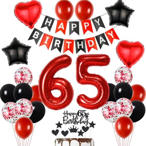 65 Geburtstag Deko Schwarzes Rot, Tortendeko 65. Geburtstag Dekoration Frau, Luftballon 65 Geburtstag Rot Schwarz Mann, Geburtstagsdeko 65 Jahr Frau, Tortendeko Geburtstag 65 Jahre 65 Geburtstag Deko Schwarzes Rot, Tortendeko 65. Geburtstag Dekoration Frau, Luftballon 65 Geburtstag Rot Schwarz Mann, Geburtstagsdeko 65 Jahr Frau, Tortendeko Geburtstag 65 Jahre von Yishamei