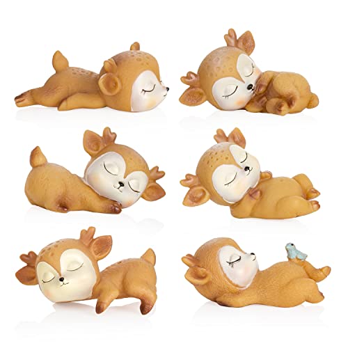 Baby Hirsch Figuren Cake Topper, Waldtierfiguren Tortendeko, Waldtierfiguren Rehkitz Kuchendeckel, Waldtiere Figuren Geburtstagsgeschenk Kuchenaufsatz für Kinder Babyparty, Geburtstagsfeier Baby Hirsch Figuren Cake Topper, Waldtierfiguren Tortendeko, Waldtierfiguren Rehkitz Kuchendeckel, Waldtiere Figuren Geburtstagsgeschenk Kuchenaufsatz für Kinder Babyparty, Geburtstagsfeier von Yishamei
