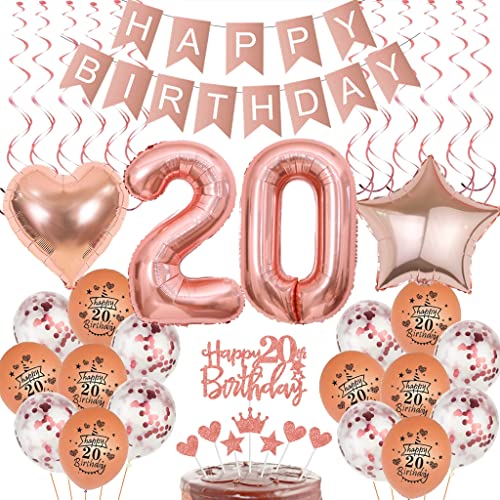Deko 20. Geburtstag Mädchen, Luftballon 20 Geburtstag Dekoration Rosegold, Tortendeko 20 Geburtstag Mädchen, 20. Geburtstag Mädchen Rosegold, 20 Jahre Geburtstag deko,20. Kuchenaufstecker Deko 20. Geburtstag Mädchen, Luftballon 20 Geburtstag Dekoration Rosegold, Tortendeko 20 Geburtstag Mädchen, 20. Geburtstag Mädchen Rosegold, 20 Jahre Geburtstag deko,20. Kuchenaufstecker von Yishamei
