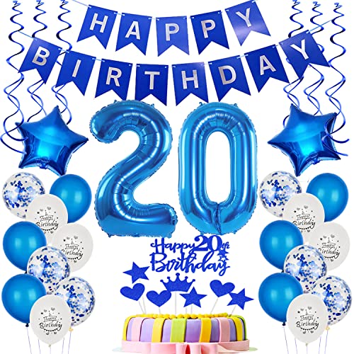 Folienballon 20. Geburtstag Dekoration Blau Tortendeko Geburtstag 20 Jahre Mann Luftballons 20 Geburtstag Mann Tortendeko 20. Geburtstag Männer,Geburtstagsdeko 20 Jahre Mann Happy Birthday 20 deko Folienballon 20. Geburtstag Dekoration Blau Tortendeko Geburtstag 20 Jahre Mann Luftballons 20 Geburtstag Mann Tortendeko 20. Geburtstag Männer,Geburtstagsdeko 20 Jahre Mann Happy Birthday 20 deko von Yishamei