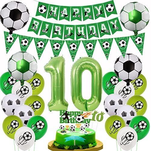 Fußball 10. Geburtstag Luftballon, Fußball 10 Geburtstag Deko, Grün Fußball 10.Geburtstagsdeko Jungen, 10 Fußball Deko mit Tortendeko Fussball, Luftballon 10 Jahre Junge Fußball Kuchendeko Fußball 10. Geburtstag Luftballon, Fußball 10 Geburtstag Deko, Grün Fußball 10.Geburtstagsdeko Jungen, 10 Fußball Deko mit Tortendeko Fussball, Luftballon 10 Jahre Junge Fußball Kuchendeko von Yishamei