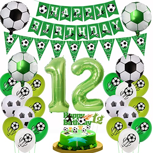 Fußball 12. Geburtstag Luftballon, Fußball 12 Geburtstag Deko, Grün Fußball 12.Geburtstagsdeko Jungen, 12 Fußball Deko mit Tortendeko Fussball, Luftballon 12 Jahre Junge Fußball Kuchendeko Fußball 12. Geburtstag Luftballon, Fußball 12 Geburtstag Deko, Grün Fußball 12.Geburtstagsdeko Jungen, 12 Fußball Deko mit Tortendeko Fussball, Luftballon 12 Jahre Junge Fußball Kuchendeko von Yishamei