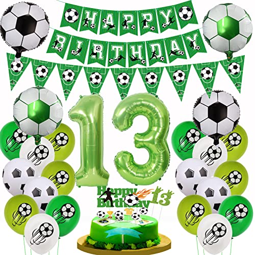 Fußball 13. Geburtstag Luftballon, Fußball 13 Geburtstag Deko, Grün Fußball 13.Geburtstagsdeko Jungen, 13 Fußball Deko mit Tortendeko Fussball, Luftballon 13 Jahre Junge Fußball Kuchendeko Fußball 13. Geburtstag Luftballon, Fußball 13 Geburtstag Deko, Grün Fußball 13.Geburtstagsdeko Jungen, 13 Fußball Deko mit Tortendeko Fussball, Luftballon 13 Jahre Junge Fußball Kuchendeko von Yishamei