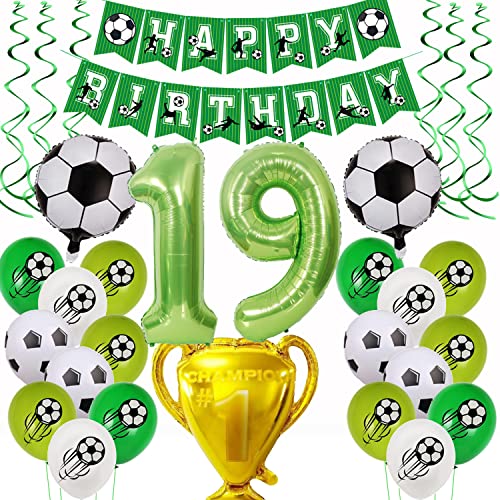 Fußball 19 Geburtstag Deko, Fussball Luftballon 19. Geburtstag Grün,Fußball Luftballon 19 Jahre Geburtstag Deko,Grün 19.Geburtstagsdeko Jungen, 19.Geburtstagsdeko Fußball Ballon 19 Jahr Fußball Fußball 19 Geburtstag Deko, Fussball Luftballon 19. Geburtstag Grün,Fußball Luftballon 19 Jahre Geburtstag Deko,Grün 19.Geburtstagsdeko Jungen, 19.Geburtstagsdeko Fußball Ballon 19 Jahr Fußball von Yishamei
