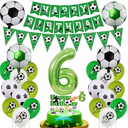 Fußball 6. Geburtstag Luftballon, Fußball 6 Geburtstag Deko, Grün Fußball 6.Geburtstagsdeko Jungen, 6 Fußball Deko mit Tortendeko Fussball, Luftballon 6 Jahre Junge Fußball Kuchendeko Fußball 6. Geburtstag Luftballon, Fußball 6 Geburtstag Deko, Grün Fußball 6.Geburtstagsdeko Jungen, 6 Fußball Deko mit Tortendeko Fussball, Luftballon 6 Jahre Junge Fußball Kuchendeko von Yishamei