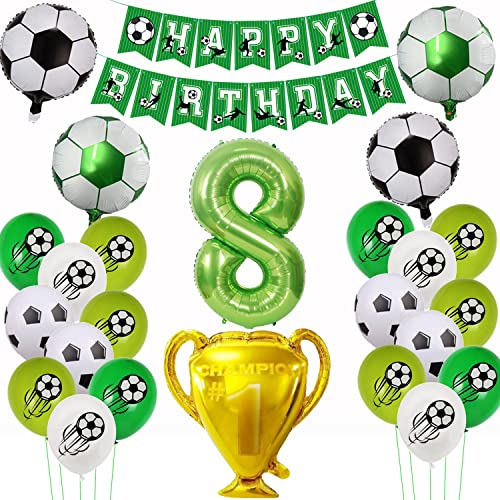 Fussball Deko Geburtstag 8 Jahre, Fußball Luftballon 8 Jahre,Fussball Luftballon 8. Geburtstag Grün,Luftballon 8 Jahre Junge Fußball, 8 Ballon Fußball Deko, 8.Geburtstagsdeko Fußball Fussball Deko Geburtstag 8 Jahre, Fußball Luftballon 8 Jahre,Fussball Luftballon 8. Geburtstag Grün,Luftballon 8 Jahre Junge Fußball, 8 Ballon Fußball Deko, 8.Geburtstagsdeko Fußball von Yishamei