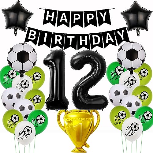 Fußball Luftballon 12. Geburtstag, Fußball 12 Geburtstag Deko, Fußball Geburtstag Deko Jungen 12 Jahre,Fussball Thema Party Deko 12 Jahr, 12 Ballon Fußball Deko, Geburtstagsdeko Jungen 12 Jahr Fußball Luftballon 12. Geburtstag, Fußball 12 Geburtstag Deko, Fußball Geburtstag Deko Jungen 12 Jahre,Fussball Thema Party Deko 12 Jahr, 12 Ballon Fußball Deko, Geburtstagsdeko Jungen 12 Jahr von Yishamei