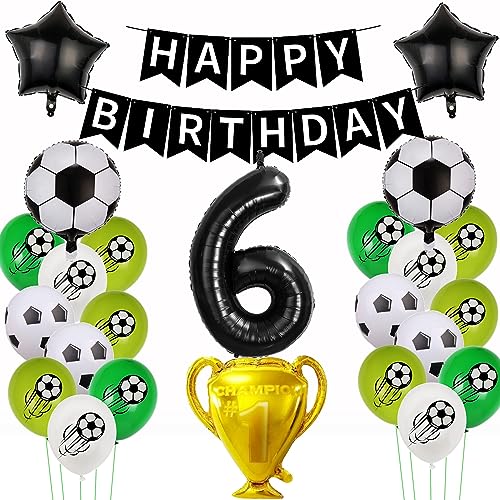 Fußball Luftballon 6. Geburtstag, Fußball 6 Geburtstag Deko, Fußball Geburtstag Deko Jungen 6 Jahre,Fussball Thema Party Deko 6 Jahr, 6 Ballon Fußball Deko, Geburtstagsdeko Jungen 6 Jahr Fußball Luftballon 6. Geburtstag, Fußball 6 Geburtstag Deko, Fußball Geburtstag Deko Jungen 6 Jahre,Fussball Thema Party Deko 6 Jahr, 6 Ballon Fußball Deko, Geburtstagsdeko Jungen 6 Jahr von Yishamei