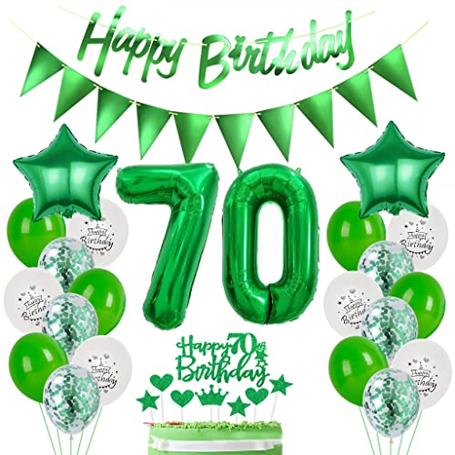 Grün 70. Geburtstag Dekoration, Luftballon 70. Geburtstag Deko, Grün Tortendeko Geburtstag 70 Jahre Junge, Deko 70. Geburtstag Junge Mädchen, Grün Deko 70. Geburtstag Ballons Grün 70. Geburtstag Dekoration, Luftballon 70. Geburtstag Deko, Grün Tortendeko Geburtstag 70 Jahre Junge, Deko 70. Geburtstag Junge Mädchen, Grün Deko 70. Geburtstag Ballons von Yishamei