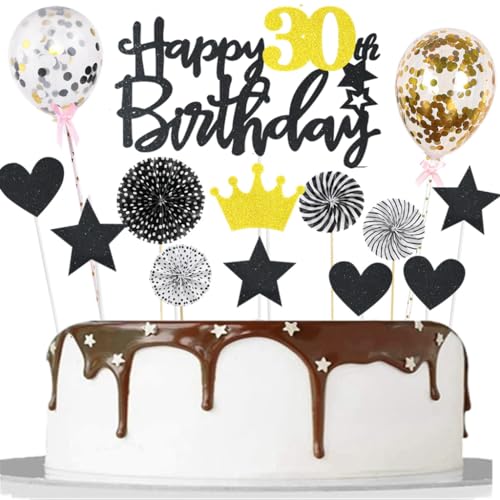 Happy 30th Birthday Tortendeko 30. Geburtstag Frau Mann Kuchendeko Schwarz Gold 30 Jahre Kuchen Topper Cake Topper 30. Geburtstag 30. Geburtstagstorte Topper Tortendeko Geburtstag 30 Jahre Happy 30th Birthday Tortendeko 30. Geburtstag Frau Mann Kuchendeko Schwarz Gold 30 Jahre Kuchen Topper Cake Topper 30. Geburtstag 30. Geburtstagstorte Topper Tortendeko Geburtstag 30 Jahre von Yishamei