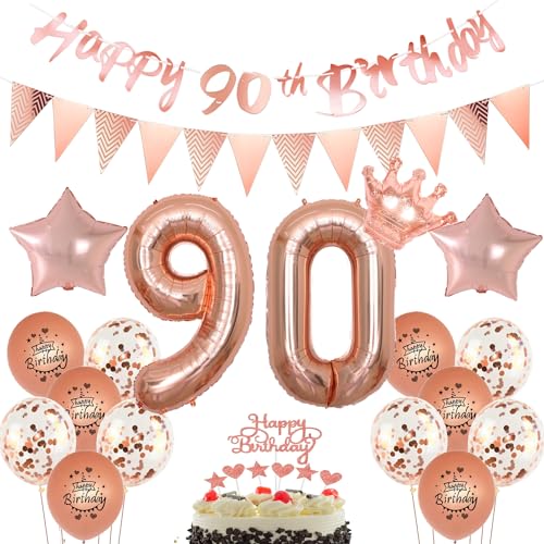 Luftballons 90 Geburtstag Frauen dekoration rosegold set,Ballon 90. Geburtstag Dekoration Frauen happy 90th birthday Girlanden,90 jahre Frau deko Geburtstagsdeko 90 jahre Frauen 90 jahre Tortendeko Luftballons 90 Geburtstag Frauen dekoration rosegold set,Ballon 90. Geburtstag Dekoration Frauen happy 90th birthday Girlanden,90 jahre Frau deko Geburtstagsdeko 90 jahre Frauen 90 jahre Tortendeko von Yishamei