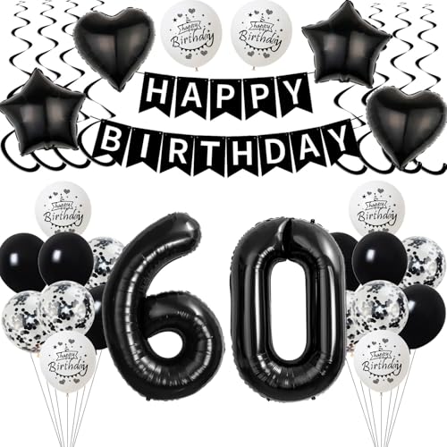 Schwarz Luftballon 60. Geburtstag Dekoration Mann Frauen,deko 60 Jahre Geburtstag Mann ,Geburtstagsdeko 60 Jahre Frauen Folienballon 60. Geburtstag Mann Ballon 60. Geburtstag Männer Schwarz Schwarz Luftballon 60. Geburtstag Dekoration Mann Frauen,deko 60 Jahre Geburtstag Mann ,Geburtstagsdeko 60 Jahre Frauen Folienballon 60. Geburtstag Mann Ballon 60. Geburtstag Männer Schwarz von Yishamei