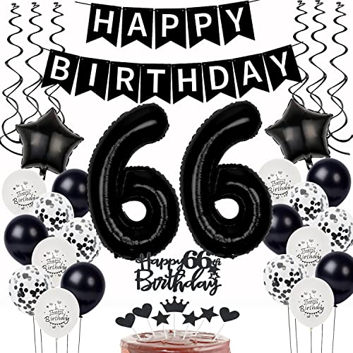 Schwarz Weiß Luftballons 66. Geburtstag Dekoration,Geburtstagsdeko 66 Jahre mann frauen Tortendeko 66 Geburtstag Ballons 66. mann Happy Birthday 66 Jahre männer deko 66 Schwarz Weiß Luftballons 66. Geburtstag Dekoration,Geburtstagsdeko 66 Jahre mann frauen Tortendeko 66 Geburtstag Ballons 66. mann Happy Birthday 66 Jahre männer deko 66 von Yishamei