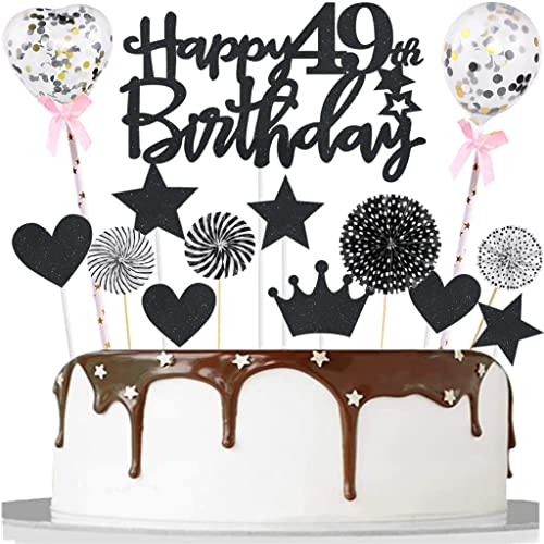 Tortendeko 49 Schwarz 49 Jahre Mann Frau Tortendeko Kuchendeko 49. Geburtstag Schwarz Happy 49th Birthday Tortendeko 49 Kuchenaufsatz 49. Kuchen Topper für 49. Geburtstag Party Kuchen Deko Tortendeko 49 Schwarz 49 Jahre Mann Frau Tortendeko Kuchendeko 49. Geburtstag Schwarz Happy 49th Birthday Tortendeko 49 Kuchenaufsatz 49. Kuchen Topper für 49. Geburtstag Party Kuchen Deko von Yishamei