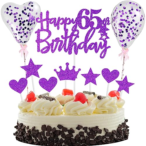 Tortendeko 65 Lila, Tortendeko 65 Geburtstag Frau, 65 Jahre Kuchendeko Geburtstag Frauen, Glitzer 65. Geburtstagstorte Topper, Happy 65th Birthday Tortendeko, Cake Topper für 65 Geburtstag Tortendeko 65 Lila, Tortendeko 65 Geburtstag Frau, 65 Jahre Kuchendeko Geburtstag Frauen, Glitzer 65. Geburtstagstorte Topper, Happy 65th Birthday Tortendeko, Cake Topper für 65 Geburtstag von Yishamei