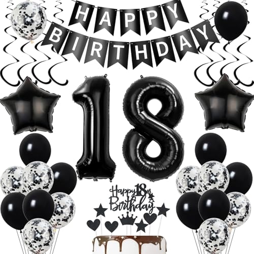 deko 18. geburtstag mädchen Junge deko Schwarz ballon 18. geburtstag deko mädchen Junge luftballon 18. geburtstag Junge Tortendeko Schwarz geburtstagsdeko 18 Jahre Tortendeko 18 geburtstag Junge deko 18. geburtstag mädchen Junge deko Schwarz ballon 18. geburtstag deko mädchen Junge luftballon 18. geburtstag Junge Tortendeko Schwarz geburtstagsdeko 18 Jahre Tortendeko 18 geburtstag Junge von Yishamei