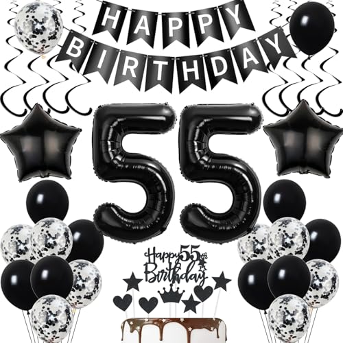 deko 55. geburtstag Frauen Mann deko Schwarz ballon 55. geburtstag deko Frau Mann luftballon 55. Tortendeko Schwarz geburtstagsdeko 55 Jahre Tortendeko 55 Männer deko 55. geburtstag Frauen Mann deko Schwarz ballon 55. geburtstag deko Frau Mann luftballon 55. Tortendeko Schwarz geburtstagsdeko 55 Jahre Tortendeko 55 Männer von Yishamei