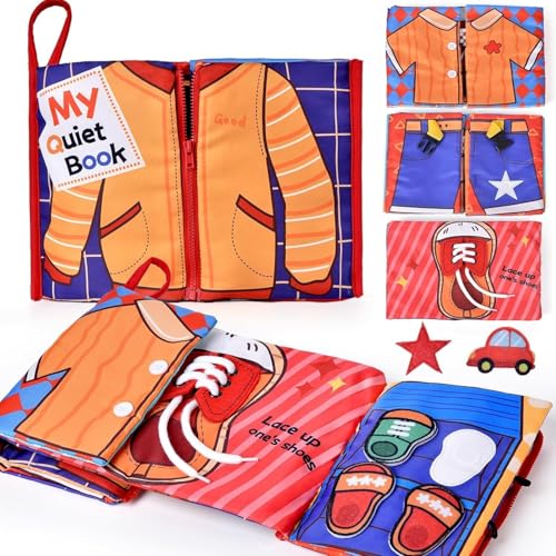 Yitical Busy Board Montessori Spielzeug ab 1 Jahr, Quiet Book Baby Motorikspielzeug Weichem Stoff ab 1 2 3 Jahr, Früh Lernen Lebenskompetenzen für 12 18 Monate, Geschenk Für Junge und Mädch Yitical Busy Board Montessori Spielzeug ab 1 Jahr, Quiet Book Baby Motorikspielzeug Weichem Stoff ab 1 2 3 Jahr, Früh Lernen Lebenskompetenzen für 12 18 Monate, Geschenk Für Junge und Mädch von Yitical