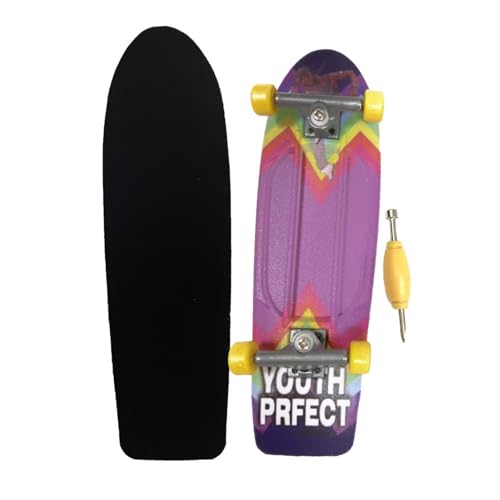 Yiurse Mini-Finger-Skateboard - Rutschfestes kreatives Mini-Skateboard,Lernspielzeug, professionelle, langlebige Finger-Skateboards für Kinder, Erwachsene, Teenager, Starter von Yiurse