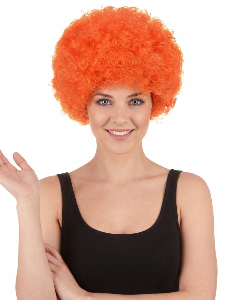 Flippige Clown Afroperücke orange Flippige Clown Afroperücke orange von BESTER NOVELTY