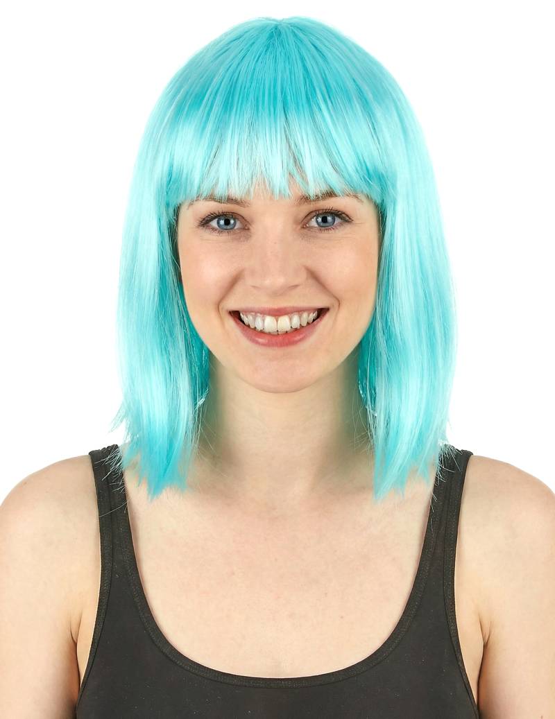 Fransenperücke Damenperücke türkis Fransenperücke Damenperücke türkis von BESTER NOVELTY