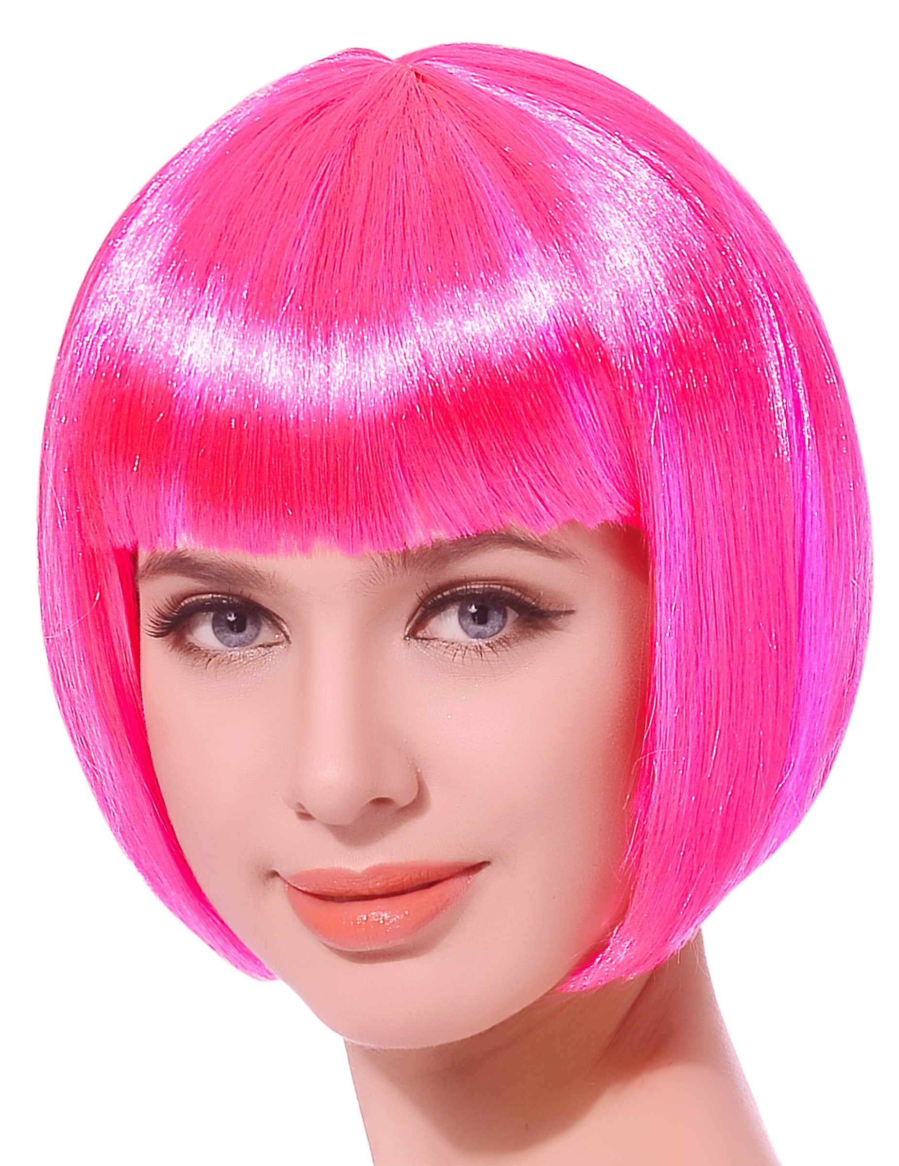 Karneval Damen-Perücke Pagenschnitt pink Karneval Damen-Perücke Pagenschnitt pink von BESTER NOVELTY