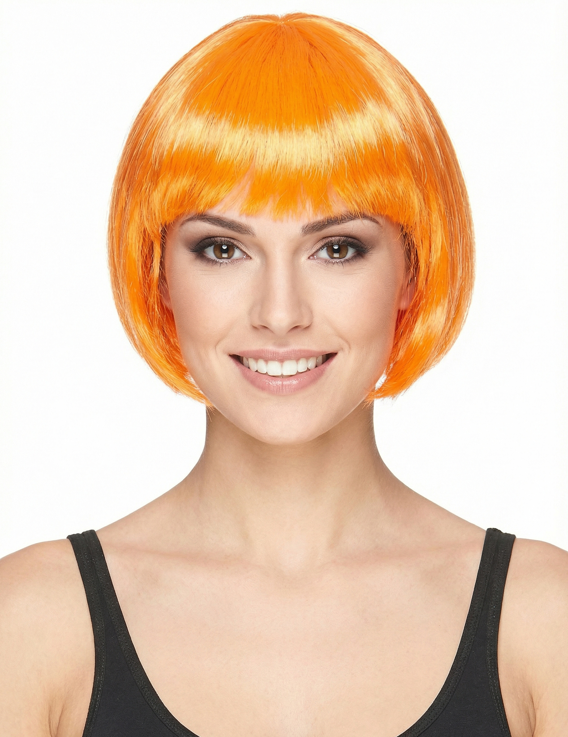 Kurzhaar-Damenperücke orange Kurzhaar-Damenperücke orange von BESTER NOVELTY