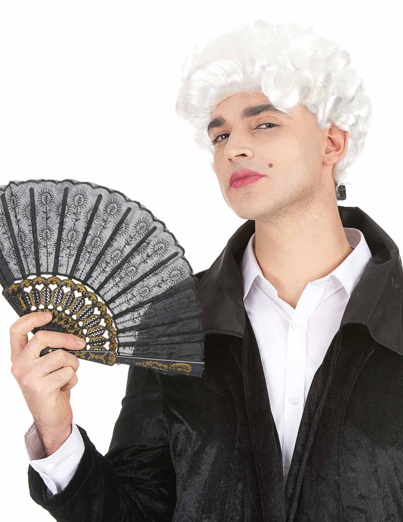 Marquis-Perücke Historische Herrenperücke weiss von KARNEVAL-MEGASTORE
