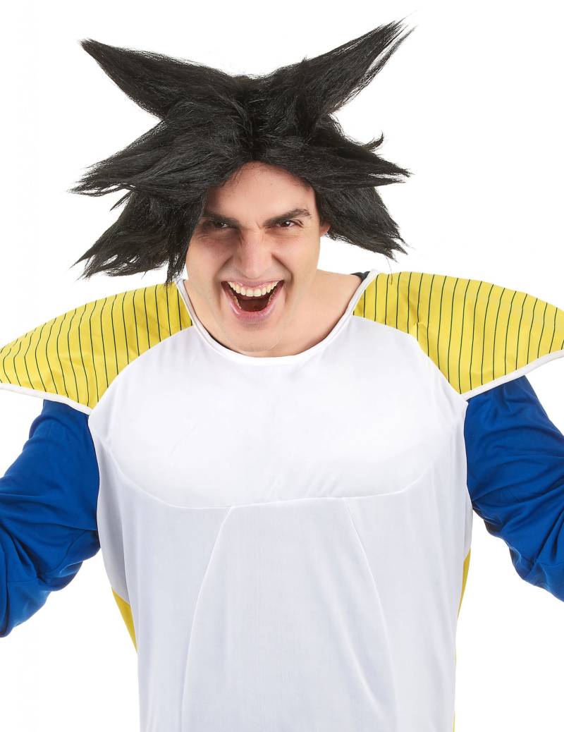 Verrückte Manga Perücke Zacken schwarz von KARNEVAL-MEGASTORE