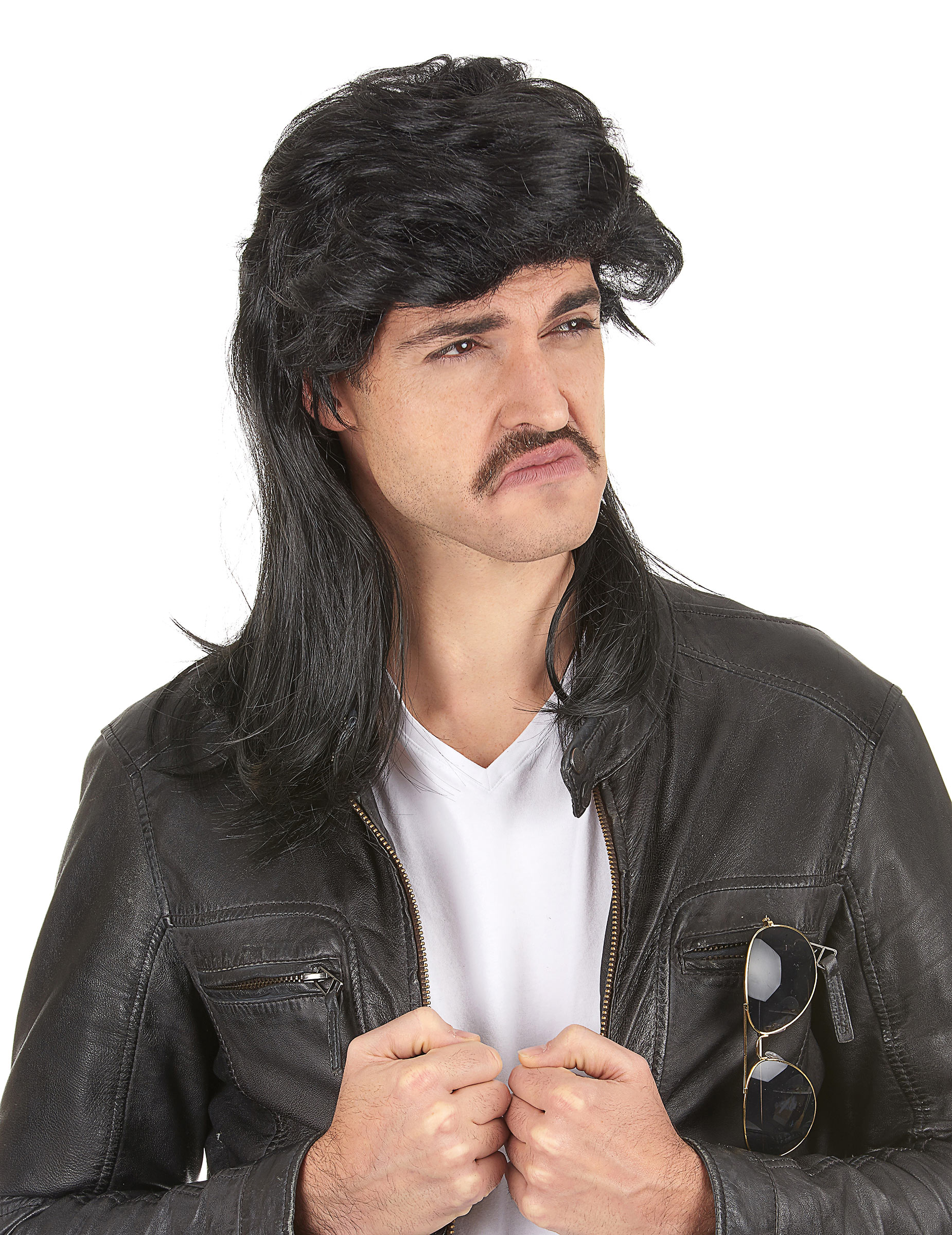 Vokuhila Perücke für Herren schwarz Vokuhila Perücke für Herren schwarz von BESTER NOVELTY