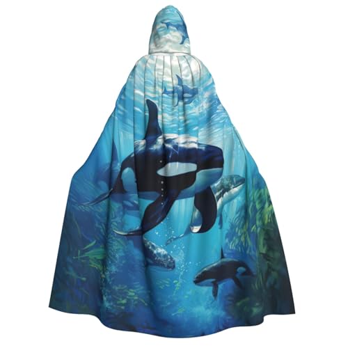 Umhang mit Kapuze und Killerwalen zum Schwimmen, Uni, für Erwachsene, Dekoration, Cosplay-Kostüme, Halloween-Kapuzenmantel Umhang mit Kapuze und Killerwalen zum Schwimmen, Uni, für Erwachsene, Dekoration, Cosplay-Kostüme, Halloween-Kapuzenmantel von Yiyilong