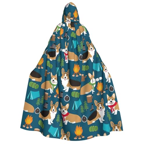Yiyilong Corgi-Aufdruck, Uni, Kapuzenumhang für Erwachsene, Dekoration, Cosplay-Kostüme, Halloween-Kapuzenmantel Yiyilong Corgi-Aufdruck, Uni, Kapuzenumhang für Erwachsene, Dekoration, Cosplay-Kostüme, Halloween-Kapuzenmantel von Yiyilong