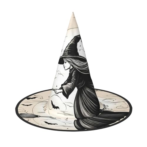 Yiyilong Halloween Hexe fliegender Druck Halloween Hexenhut Dekorationen für Halloween Party Cosplay Supplies. Yiyilong Halloween Hexe fliegender Druck Halloween Hexenhut Dekorationen für Halloween Party Cosplay Supplies. von Yiyilong