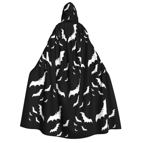Yiyilong Halloween-Umhang mit fliegenden Fledermäusen, Uni, für Erwachsene, Dekoration, Umhang, Cosplay-Kostüme, Halloween-Kapuzenmantel Yiyilong Halloween-Umhang mit fliegenden Fledermäusen, Uni, für Erwachsene, Dekoration, Umhang, Cosplay-Kostüme, Halloween-Kapuzenmantel von Yiyilong