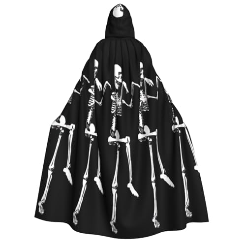 Yiyilong Halloween beweglicher Skelett-Totenkopf-Druck, Uni, Erwachsene, Kapuzenumhang, Dekoration, Umhang, Cosplay-Kostüme, Halloween-Kapuzenmantel Yiyilong Halloween beweglicher Skelett-Totenkopf-Druck, Uni, Erwachsene, Kapuzenumhang, Dekoration, Umhang, Cosplay-Kostüme, Halloween-Kapuzenmantel von Yiyilong