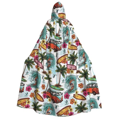 Yiyilong Hawaiianischer Surfer auf gewelltem Druck, Uni, für Erwachsene, Kapuzenumhang, Dekoration, Umhang, Cosplay-Kostüme, Halloween-Kapuzenmantel Yiyilong Hawaiianischer Surfer auf gewelltem Druck, Uni, für Erwachsene, Kapuzenumhang, Dekoration, Umhang, Cosplay-Kostüme, Halloween-Kapuzenmantel von Yiyilong