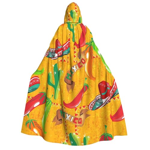 Yiyilong Kaktushut und Chili-Pfeffer-Druck, Uni, für Erwachsene, Kapuzenumhang, Dekoration, Umhang, Cosplay-Kostüme, Halloween-Kapuzenmantel Yiyilong Kaktushut und Chili-Pfeffer-Druck, Uni, für Erwachsene, Kapuzenumhang, Dekoration, Umhang, Cosplay-Kostüme, Halloween-Kapuzenmantel von Yiyilong