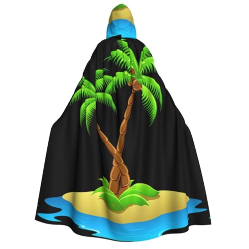 Yiyilong Kapuzenumhang mit 3D-Palmen-Druck, Uni, für Erwachsene, Dekoration, Cosplay-Kostüme, Halloween-Kapuzenmantel Yiyilong Kapuzenumhang mit 3D-Palmen-Druck, Uni, für Erwachsene, Dekoration, Cosplay-Kostüme, Halloween-Kapuzenmantel von Yiyilong