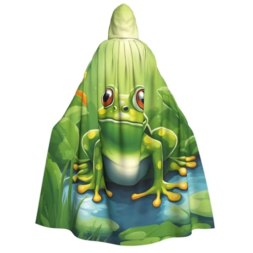 Yiyilong Kapuzenumhang mit Cartoon-Frosch, Uni, für Erwachsene, Dekoration, Cosplay-Kostüme, Halloween-Kapuzenmantel Yiyilong Kapuzenumhang mit Cartoon-Frosch, Uni, für Erwachsene, Dekoration, Cosplay-Kostüme, Halloween-Kapuzenmantel von Yiyilong